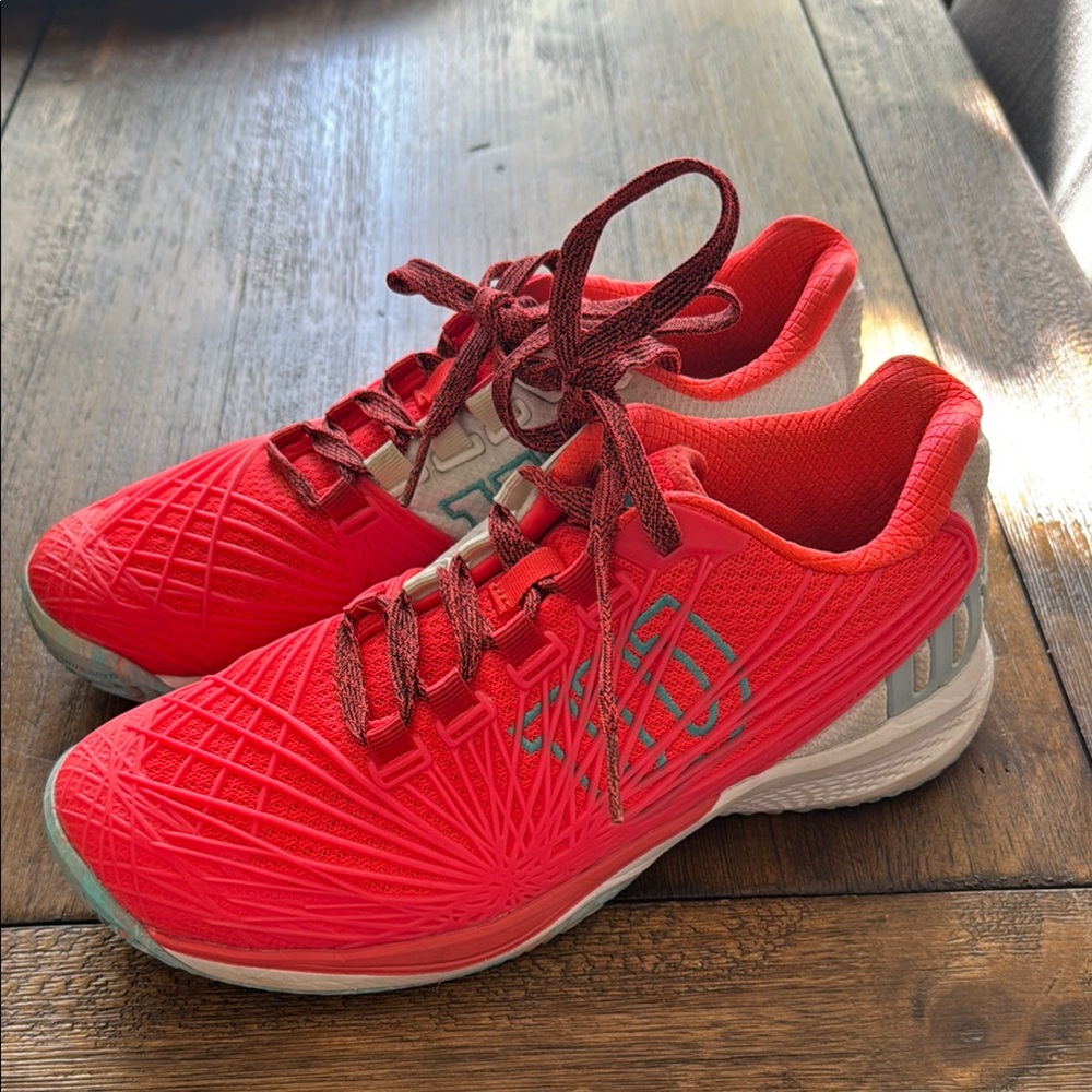 Vibrant Red Athletic Sneakers